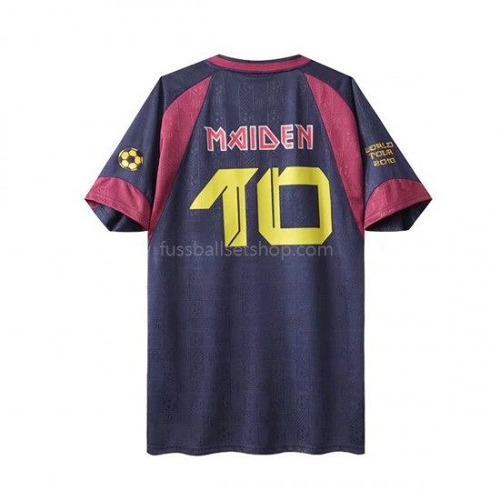 Günstige Fußball Trikotsatz West Ham United Iron Maiden Retro Herren Heimtrikot 2010 Kurzarm