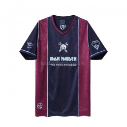 Günstige Fußball Trikotsatz West Ham United Iron Maiden Retro Herren Heimtrikot 2011 Kurzarm