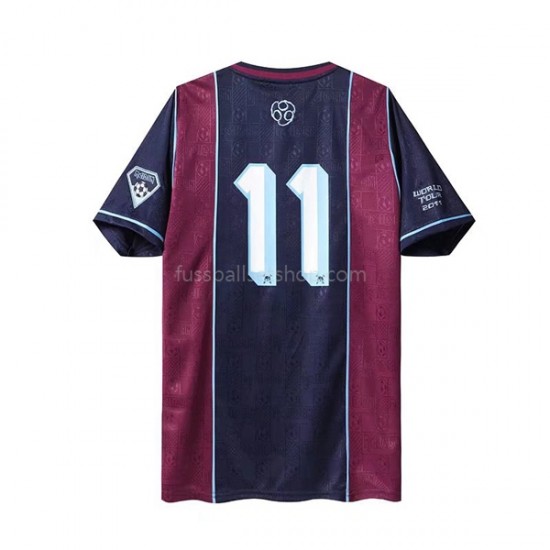 Günstige Fußball Trikotsatz West Ham United Iron Maiden Retro Herren Heimtrikot 2011 Kurzarm