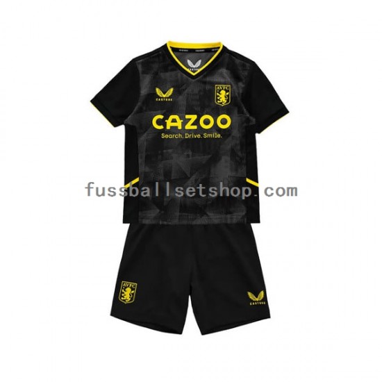 Günstige Fußball Trikotsatz Aston Villa Kinder Ausweichtrikot 2022-2023 Kurzarm
