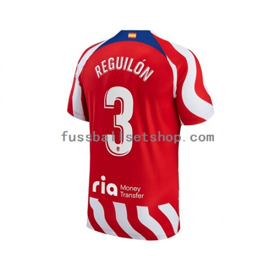 Günstige Fußball Trikotsatz Atlético Madrid Sergio Reguilon 3 Herren Heimtrikot 2022-2023 Kurzarm