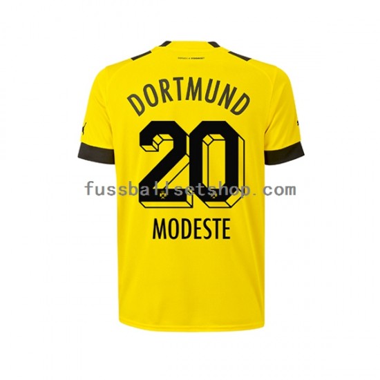 Günstige Fußball Trikotsatz Borussia Dortmund Anthony Modeste 20 Herren Heimtrikot 2022-2023 Kurzarm
