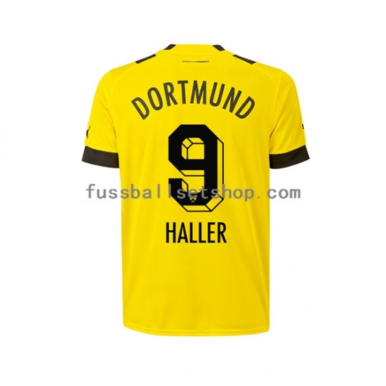 Günstige Fußball Trikotsatz Borussia Dortmund Sebastien Haller 9 Herren Heimtrikot 2022-2023 Kurzarm