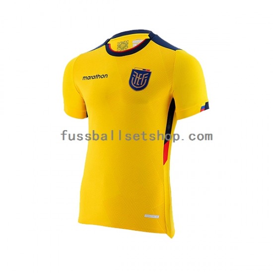 Günstige Fußball Trikotsatz Ecuador Herren Heimtrikot World Cup 2022 Kurzarm