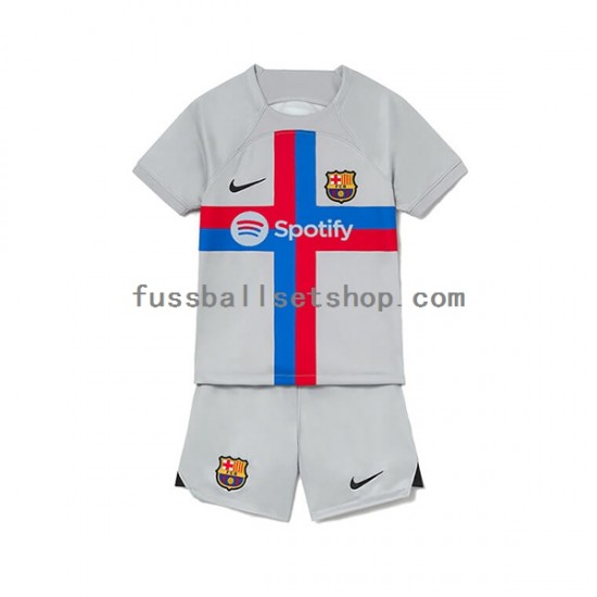 Günstige Fußball Trikotsatz FC Barcelona Kinder Ausweichtrikot 2022-2023 Kurzarm