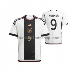 Günstige Fußball Trikotsatz Deutschland Timo Werner 9 Herren Heimtrikot World Cup 2022 Kurzarm