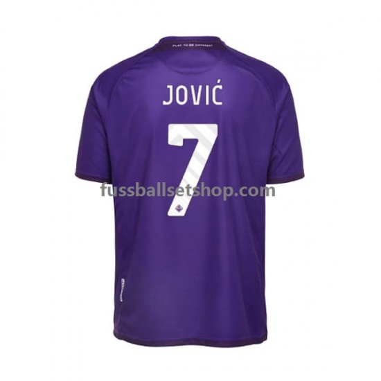 Günstige Fußball Trikotsatz AC Florenz Jovic 7 Herren Heimtrikot 2022-2023 Kurzarm