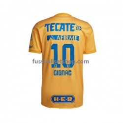 Günstige Fußball Trikotsatz UANL Tigres André-Pierre Gignac 10 Herren Heimtrikot 2022-2023 Kurzarm