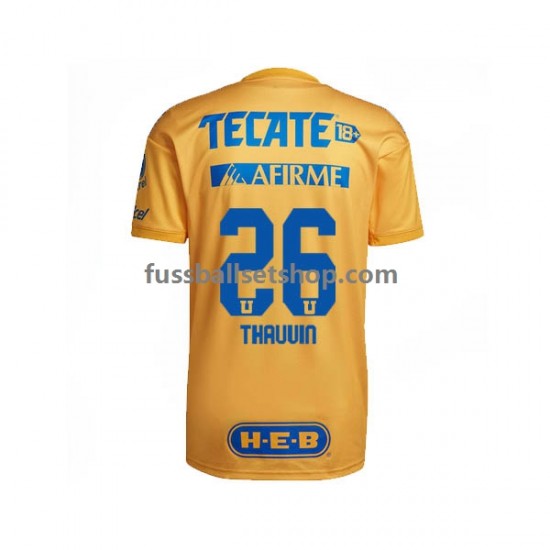 Günstige Fußball Trikotsatz UANL Tigres Florian Thauvin 26 Herren Heimtrikot 2022-2023 Kurzarm