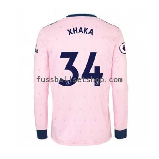 Günstige Fußball Trikotsatz Arsenal Granit Xhaka 34 Herren Ausweichtrikot 2022-2023 Langarm