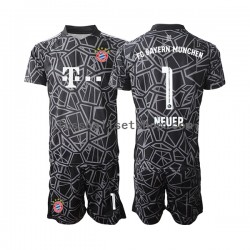 Günstige Fußball Trikotsatz FC Bayern München Manuel Neuer 1 Torwart Kinder Heimtrikot 2022-2023 Kurzarm
