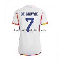 Günstige Fußball Trikotsatz Belgien De Bruyne 7 Herren Auswärtstrikot World Cup 2022 Kurzarm