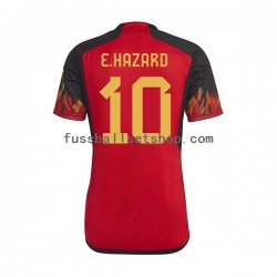 Günstige Fußball Trikotsatz Belgien Hazard 10 Herren Heimtrikot World Cup 2022 Kurzarm