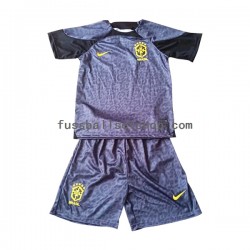 Günstige Fußball Trikotsatz Brasilien Torwart Kinder Heimtrikot World Cup 2022 Kurzarm