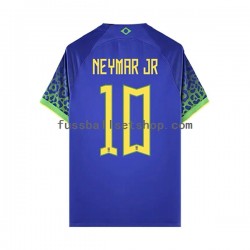 Günstige Fußball Trikotsatz Brasilien Neymar JR 10 Herren Auswärtstrikot World Cup 2022 Kurzarm