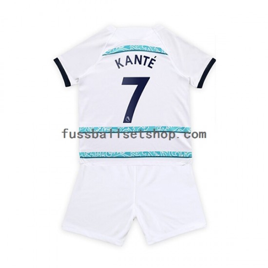 Günstige Fußball Trikotsatz Chelsea Kante 7 Kinder Auswärtstrikot 2022-2023 Kurzarm