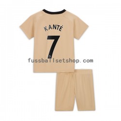 Günstige Fußball Trikotsatz Chelsea Kante 7 Kinder Ausweichtrikot 2022-2023 Kurzarm