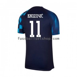 Günstige Fußball Trikotsatz Kroatien Brozovic 11 Herren Auswärtstrikot World Cup 2022 Kurzarm