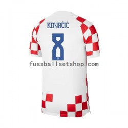 Günstige Fußball Trikotsatz Kroatien Kovacic 8 Herren Heimtrikot World Cup 2022 Kurzarm