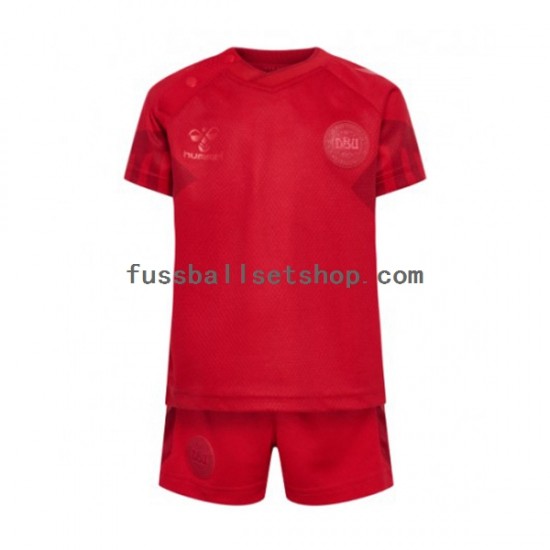 Günstige Fußball Trikotsatz Dänemark Kinder Heimtrikot World Cup 2022 Kurzarm