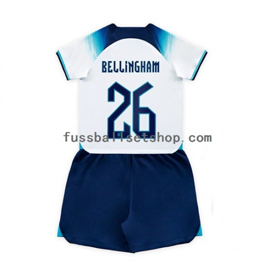 Günstige Fußball Trikotsatz England Bellingham 26 Kinder Heimtrikot World Cup 2022 Kurzarm