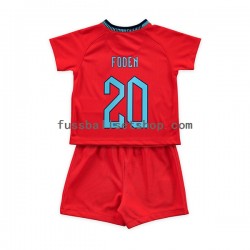 Günstige Fußball Trikotsatz England Foden 20 Kinder Auswärtstrikot World Cup 2022 Kurzarm Günstige Fußball Trikotsatz England Foden 20 Kinder Auswärtstrikot World Cup 2022 Kurzarm