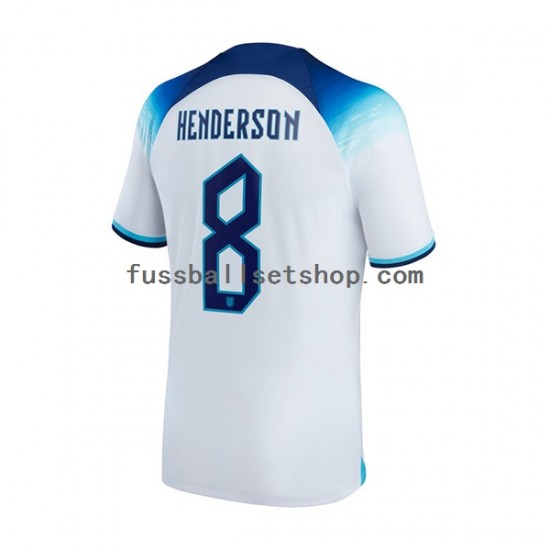 Günstige Fußball Trikotsatz England Henderson 8 Herren Heimtrikot World Cup 2022 Kurzarm