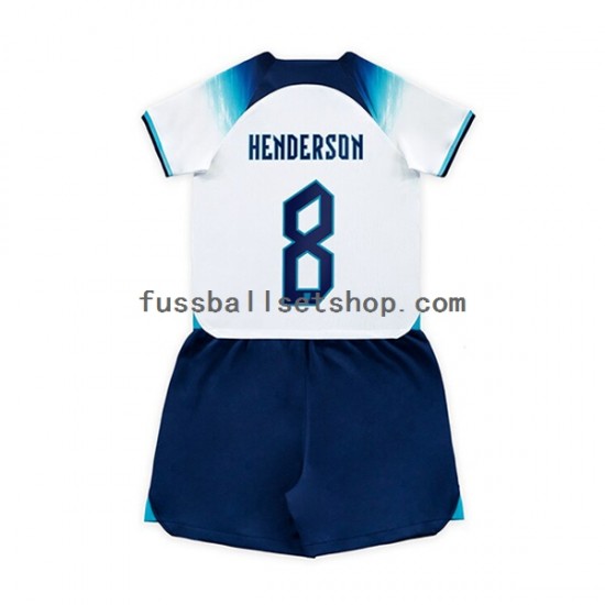 Günstige Fußball Trikotsatz England Henderson 8 Kinder Heimtrikot World Cup 2022 Kurzarm
