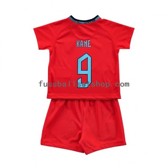 Günstige Fußball Trikotsatz England Kane 9 Kinder Auswärtstrikot World Cup 2022 Kurzarm