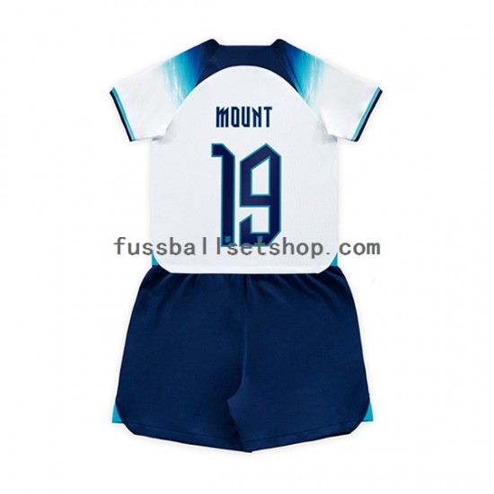 Günstige Fußball Trikotsatz England Mount 19 Kinder Heimtrikot World Cup 2022 Kurzarm