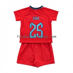 Günstige Fußball Trikotsatz England Saka 25 Kinder Auswärtstrikot World Cup 2022 Kurzarm Günstige Fußball Trikotsatz England Saka 25 Kinder Auswärtstrikot World Cup 2022 Kurzarm