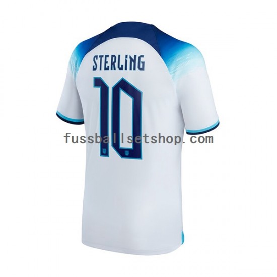 Günstige Fußball Trikotsatz England Sterling 10 Herren Heimtrikot World Cup 2022 Kurzarm