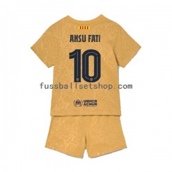 Günstige Fußball Trikotsatz FC Barcelona Ansu Fat 10 Kinder Auswärtstrikot 2022-2023 Kurzarm