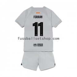 Günstige Fußball Trikotsatz FC Barcelona Ferran Torres 11 Kinder Ausweichtrikot 2022-2023 Kurzarm