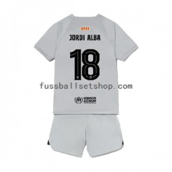 Günstige Fußball Trikotsatz FC Barcelona Jordi Alba 18 Kinder Ausweichtrikot 2022-2023 Kurzarm