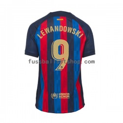 Günstige Fußball Trikotsatz FC Barcelona Lewandowski 9 Herren Heimtrikot 2022-2023 Kurzarm