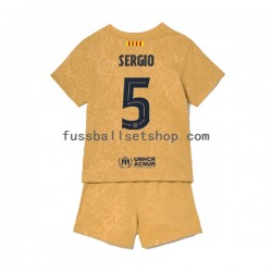 Günstige Fußball Trikotsatz FC Barcelona Sergio Busquets 5 Kinder Auswärtstrikot 2022-2023 Kurzarm