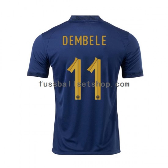Günstige Fußball Trikotsatz Frankreich Dembele 11 Herren Heimtrikot World Cup 2022 Kurzarm