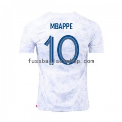 Günstige Fußball Trikotsatz Frankreich Mbappé 10 Herren Auswärtstrikot World Cup 2022 Kurzarm