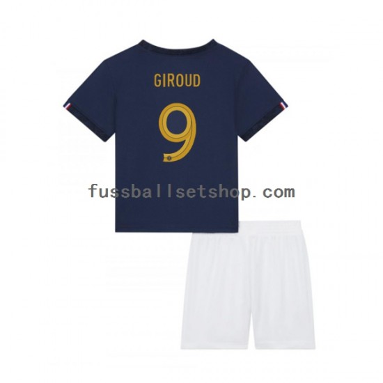 Günstige Fußball Trikotsatz Frankreich Olivier Giroud 9 Kinder Heimtrikot World Cup 2022 Kurzarm