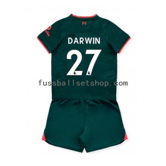 Günstige Fußball Trikotsatz Liverpool Darwin Nunez 27 Kinder Ausweichtrikot 2022-2023 Kurzarm