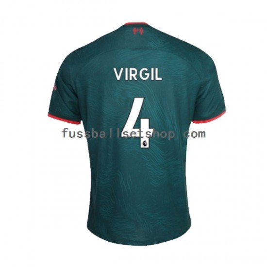 Günstige Fußball Trikotsatz Liverpool Virgil van Dijk 4 Herren Ausweichtrikot 2022-2023 Kurzarm