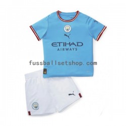 Günstige Fußball Trikotsatz Manchester City Kinder Heimtrikot 2022-2023 Kurzarm