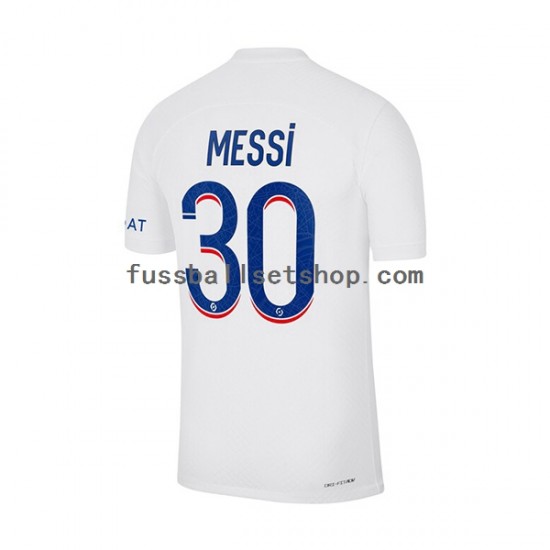 Günstige Fußball Trikotsatz Paris Saint-Germain Messi 30 Herren Ausweichtrikot 2022-2023 Kurzarm