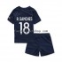 Günstige Fußball Trikotsatz Paris Saint-Germain R.Sanches 18 Kinder Heimtrikot 2022-2023 Kurzarm