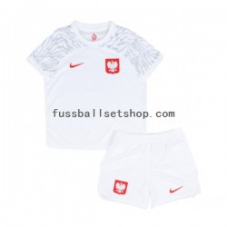 Günstige Fußball Trikotsatz Polen Kinder Heimtrikot World Cup 2022 Kurzarm