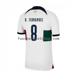 Günstige Fußball Trikotsatz Portugal B.Fernandes 8 Herren Auswärtstrikot World Cup 2022 Kurzarm