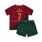 Günstige Fußball Trikotsatz Portugal Ronaldo 7 Kinder Heimtrikot World Cup 2022 Kurzarm