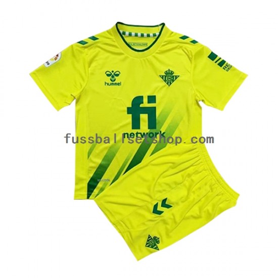 Günstige Fußball Trikotsatz Betis Sevilla Torwart Kinder Auswärtstrikot 2022-2023 Kurzarm