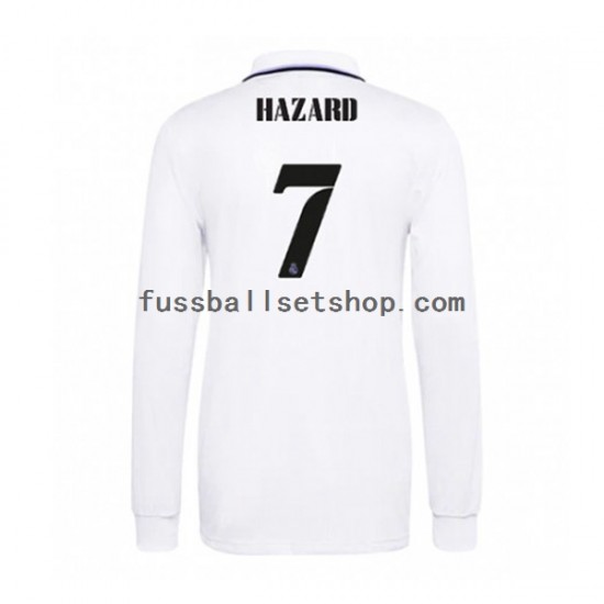 Günstige Fußball Trikotsatz Real Madrid Eden Hazard 7 Herren Heimtrikot 2022-2023 Langarm